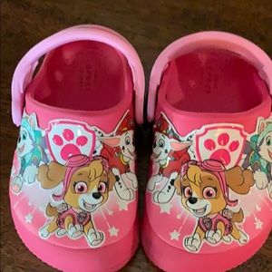 Toddler Paw Patrol Crocs Size 5